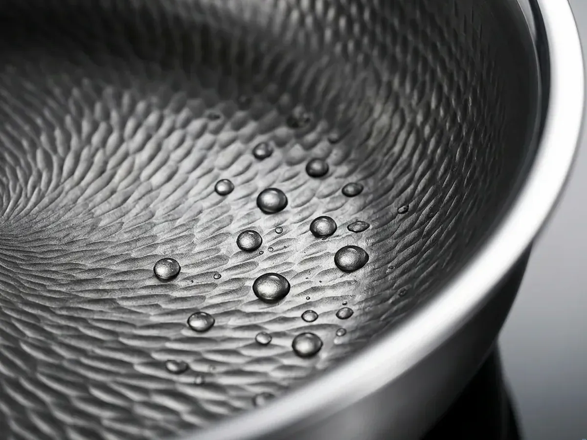 Joyhnny Titanium Pro Pan with vented glass lid on kitchen counter